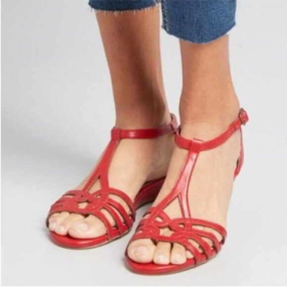 Chelsea Crew Sedona retro wedge peep toe sandals 41 - Picture 14 of 14